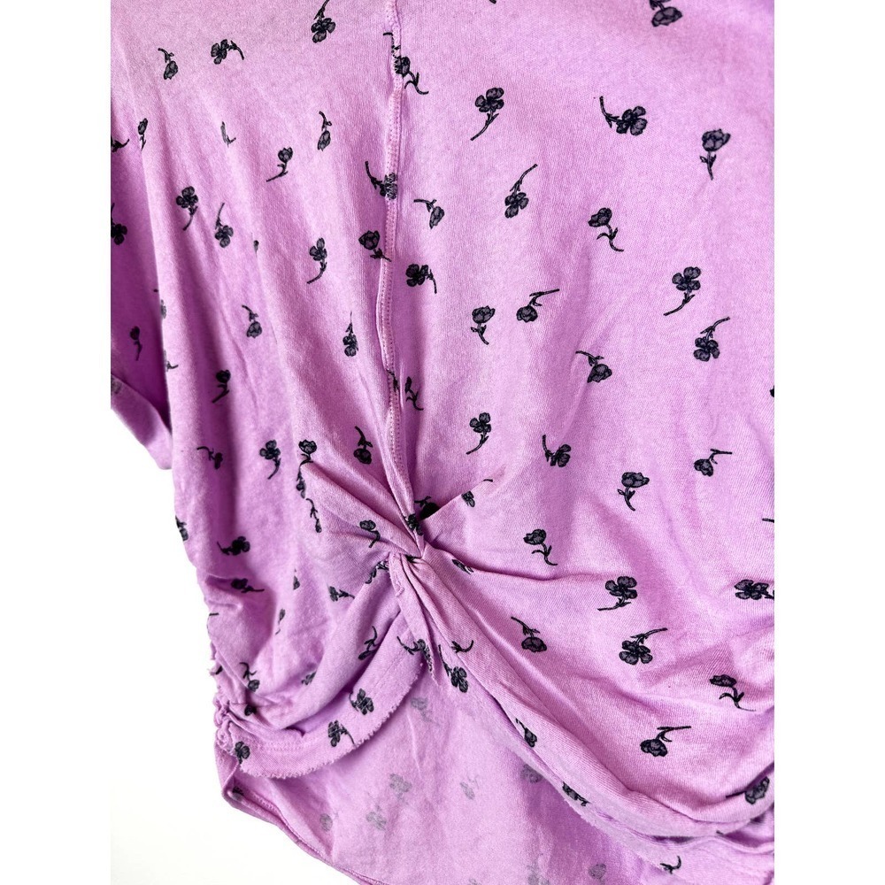 Gently Used Intimately Free People Lavender Twist-back Tee - Picture 5 of 7